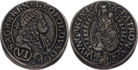 Leopold I., 6 Kreuzer 1676, Pressburg