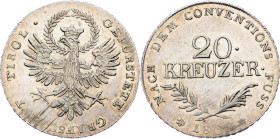 Tyrol, 20 Kreuzer 1809, Hall