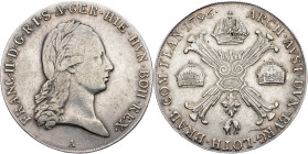 Franz I. (II.), 1 Thaler 1796, A, Vienna
