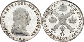 Franz I. (II.), 1/4 Thaler 1797, B, Kremnitz