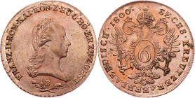 Franz I. (II.), 6 Kreuzer 1800, B, Kremnitz