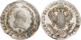 Franz I. (II.), 20 Kreuzer 1805, G, Nagybanya