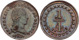 Franz I. (II.), 1/4 Kreuzer 1812, A, Vienna