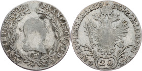 Franz I. (II.), 20 Kreuzer 1818, B, Kremnitz