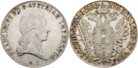 Franz I. (II.), 1 Thaler 1820, M, Milan