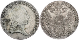 Franz I. (II.), 1 Thaler 1822, B, Kremnitz