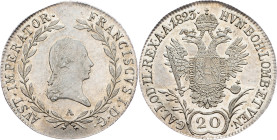 Franz I. (II.), 20 Kreuzer 1823, A, Vienna