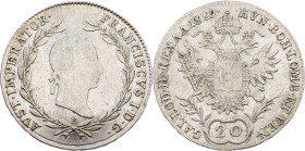 Franz I. (II.), 20 Kreuzer 1829, B, Kremnitz