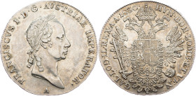 Franz I. (II.), 1/2 Thaler 1830, A, Vienna