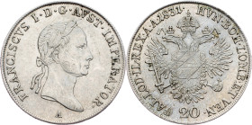 Franz I. (II.), 20 Kreuzer 1831, A, Vienna