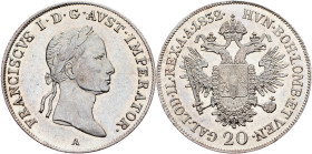 Franz I. (II.), 20 Kreuzer 1832, A, Vienna