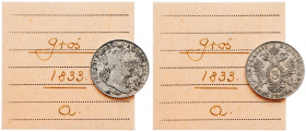 Franz I. (II.), 3 Kreuzer 1833, A, Vienna