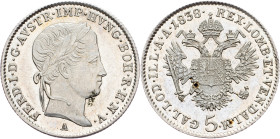 Ferdinand V., 5 Kreuzer 1838, A, Vienna