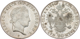 Ferdinand V., 20 Kreuzer 1840, C, Prague