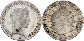 Ferdinand V., 10 Kreuzer 1847, B, Kremnitz
