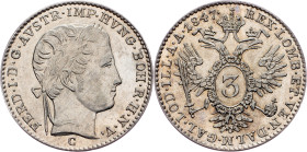 Ferdinand V., 3 Kreuzer 1847, C, Prague