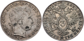 Ferdinand V., 3 Kreuzer 1847, C, Prague