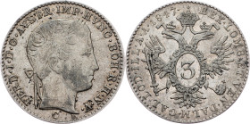 Ferdinand V., 3 Kreuzer 1847, C, Prague