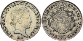 Ferdinand V., 20 Kreuzer 1848, KB, Kremnitz