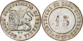 Revolution period, 15 Centesimi 1848, Z.V., Venice