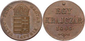 Revolution period, Egy Krajczár 1848