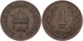Franz Joseph I., 1 Filler 1892, KB, Kremnitz