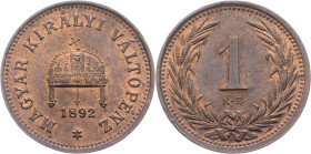 Franz Joseph I., 1 Filler 1892, KB, Kremnitz