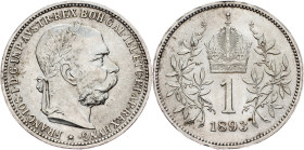 Franz Joseph I., 1 Krone 1893, Vienna