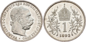 Franz Joseph I., 1 Krone 1893, Vienna