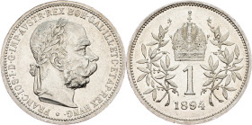 Franz Joseph I., 1 Krone 1894, Vienna