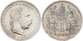 Franz Joseph I., 1 Krone 1896, Vienna