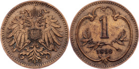 Franz Joseph I., 1 Heller 1898, Vienna
