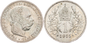 Franz Joseph I., 1 Krone 1905, Vienna