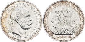 Franz Joseph I., 5 Korona 1907, KB, Kremnitz
