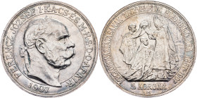 Franz Joseph I., 5 Korona 1907, KB, Kremnitz