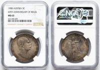 Franz Joseph I., 5 Krone 1908, Vienna