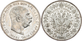 Franz Joseph I., 5 Krone 1909, Vienna