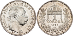 Franz Joseph I., 1 Korona 1912, KB, Kremnitz