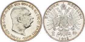 Franz Joseph I., 2 Krone 1912, Vienna