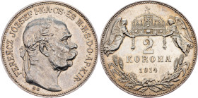 Franz Joseph I., 2 Korona 1914, KB, Kremnitz