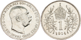 Franz Joseph I., 1 Krone 1914, Vienna