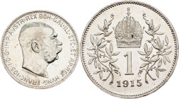 Franz Joseph I., 1 Krone 1915, Vienna