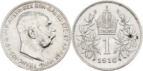 Franz Joseph I., 1 Krone 1916, Vienna
