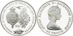 Ascension Island, 25 Pence 1981