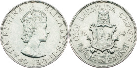 Bermuda, 1 Crown 1964, London