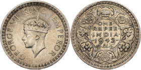 British India, 1 Rupee 1942, Bombay