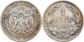 Bulgaria, 1 Lev 1882