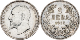 Bulgaria, 2 Leva 1913