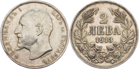 Bulgaria, 2 Leva 1913