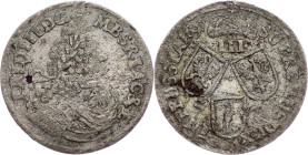 Germany, 3 Groschen 1697, Königsberg